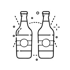 beer bottle icon icon, beer bottle icon vector illustration-simple illustration of beer bottle icon, perfect for beer bottle icon logos and icons