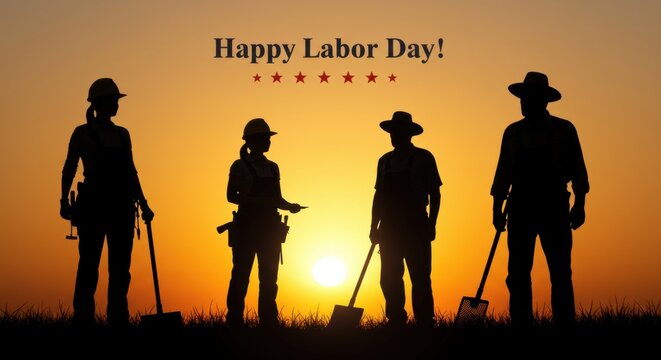 Labor Day Sunset: Honoring Workers' Dedication