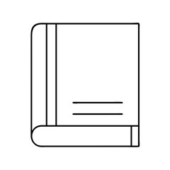 black book icon, black book vector illustration-simple illustration of black book, perfect for black book logos and icons