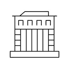 black building icon icon, black building icon vector illustration-simple illustration of black building icon, perfect for black building icon logos and icons