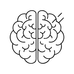 Fototapeta premium brain icon icon, brain icon vector illustration-simple illustration of brain icon, perfect for brain icon logos and icons