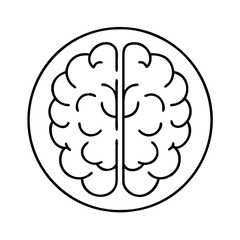 brain logo icon, brain logo vector illustration-simple illustration of brain logo, perfect for brain logo logos and icons