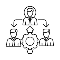 business teamwork icon, business teamwork vector illustration-simple illustration of business teamwork, perfect for business teamwork logos and icons