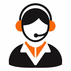 Customer Service icon on white background