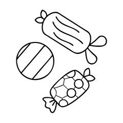 candies icon, candies vector illustration-simple illustration of candies, perfect for candies logos and icons