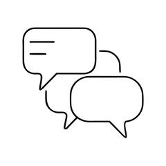 chat bubbles icon, chat bubbles vector illustration-simple illustration of chat bubbles, perfect for chat bubbles logos and icons