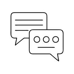 Fototapeta premium chat flat icon icon, chat flat icon vector illustration-simple illustration of chat flat icon, perfect for chat flat icon logos and icons