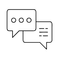 chat flat icon icon, chat flat icon vector illustration-simple illustration of chat flat icon, perfect for chat flat icon logos and icons
