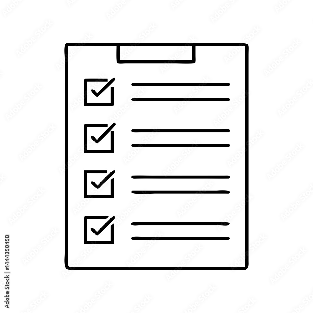 Poster check list icon, check list vector illustration-simple illustration of check list, perfect for check