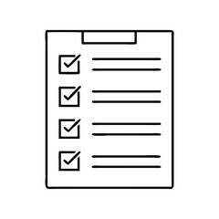 check list icon, check list vector illustration-simple illustration of check list, perfect for check list logos and icons