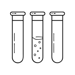 chemistry tubes icon, chemistry tubes vector illustration-simple illustration of chemistry tubes, perfect for chemistry tubes logos and icons
