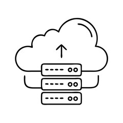 cloud storage icon, cloud storage vector illustration-simple illustration of cloud storage, perfect for cloud storage logos and icons