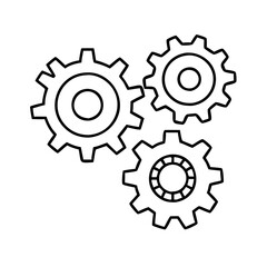 cogwheel group icon, cogwheel group vector illustration-simple illustration of cogwheel group, perfect for cogwheel group logos and icons