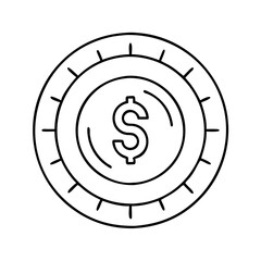 coin icon icon, coin icon vector illustration-simple illustration of coin icon, perfect for coin icon logos and icons