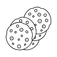 cookies icon, cookies vector illustration-simple illustration of cookies, perfect for cookies logos and icons