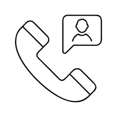 contact line icon icon, contact line icon vector illustration-simple illustration of contact line icon, perfect for contact line icon logos and icons