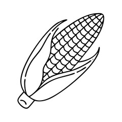 corn icon, corn vector illustration-simple illustration of corn, perfect for corn logos and icons