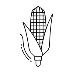 corn icon, corn vector illustration-simple illustration of corn, perfect for corn logos and icons