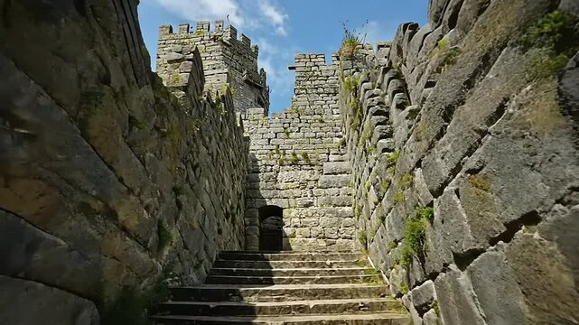 Ancient Castle Stone Staircase: A Journey Through Time