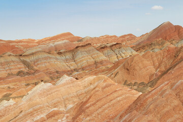 Fototapeta premium Scenery of Zhangye Danxia National Geopark (Rainbow Mountains) in Gansu, China