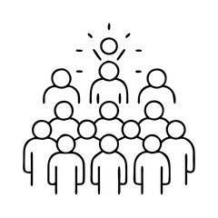 crowd icon icon, crowd icon vector illustration-simple illustration of crowd icon, perfect for crowd icon logos and icons