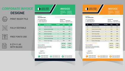 Premium Invoice Template for Effortless Business Transactions and Seamless Financial Operations. Sleek, Professional Design for Corporate Use. Thank You.
