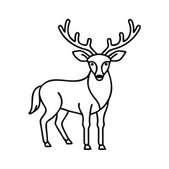 deer icon icon, deer icon vector illustration-simple illustration of deer icon, perfect for deer icon logos and icons