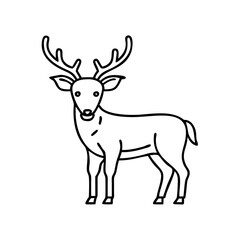 deer icon icon, deer icon vector illustration-simple illustration of deer icon, perfect for deer icon logos and icons