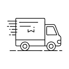 delivery truck icon icon, delivery truck icon vector illustration-simple illustration of delivery truck icon, perfect for delivery truck icon logos and icons