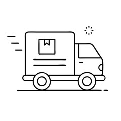 delivery truck icon icon, delivery truck icon vector illustration-simple illustration of delivery truck icon, perfect for delivery truck icon logos and icons