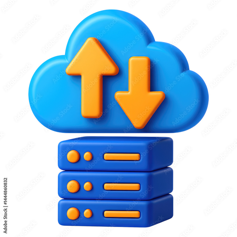 Aufkleber cloud data storage server uploading downloading files securely