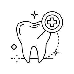 dental icon icon, dental icon vector illustration-simple illustration of dental icon, perfect for dental icon logos and icons
