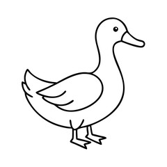duck icon, duck vector illustration-simple illustration of duck, perfect for duck logos and icons