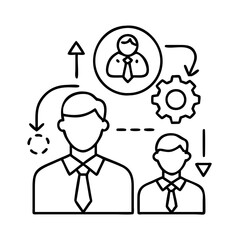 employees icon icon, employees icon vector illustration-simple illustration of employees icon, perfect for employees icon logos and icons