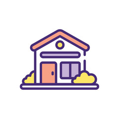 Home  Icon vector stock illustration