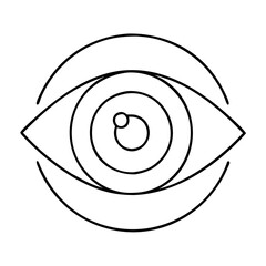 eye icon, eye vector illustration-simple illustration of eye, perfect for eye logos and icons