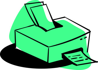 Hand Drawn Office Tools Illustration 