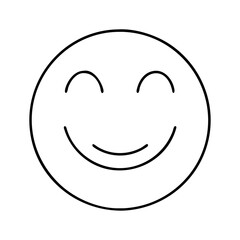 face smile icon, face smile vector illustration-simple illustration of face smile, perfect for face smile logos and icons