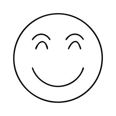 face smile icon, face smile vector illustration-simple illustration of face smile, perfect for face smile logos and icons