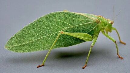 Leaf Mimicry: A Katydid's Perfect Camouflage