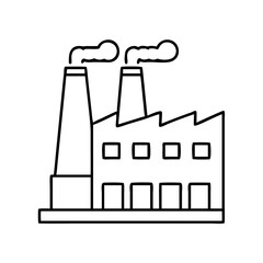 factory icon icon, factory icon vector illustration-simple illustration of factory icon, perfect for factory icon logos and icons