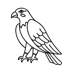 falcon icon, falcon vector illustration-simple illustration of falcon, perfect for falcon logos and icons