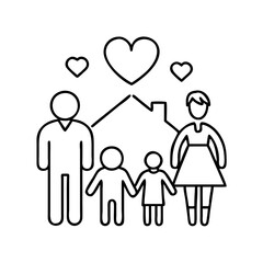 family life icon icon, family life icon vector illustration-simple illustration of family life icon, perfect for family life icon logos and icons