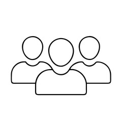 group of people icon, group of people vector illustration-simple illustration of group of people, perfect for group of people logos and icons