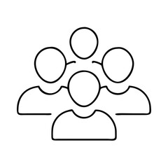 group of users icon, group of users vector illustration-simple illustration of group of users, perfect for group of users logos and icons