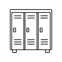 gym locker icon, gym locker vector illustration-simple illustration of gym locker, perfect for gym locker logos and icons