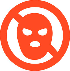 Fototapeta premium No Mask Sign