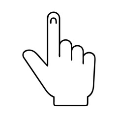 hand pointer icon, hand pointer vector illustration-simple illustration of hand pointer, perfect for hand pointer logos and icons