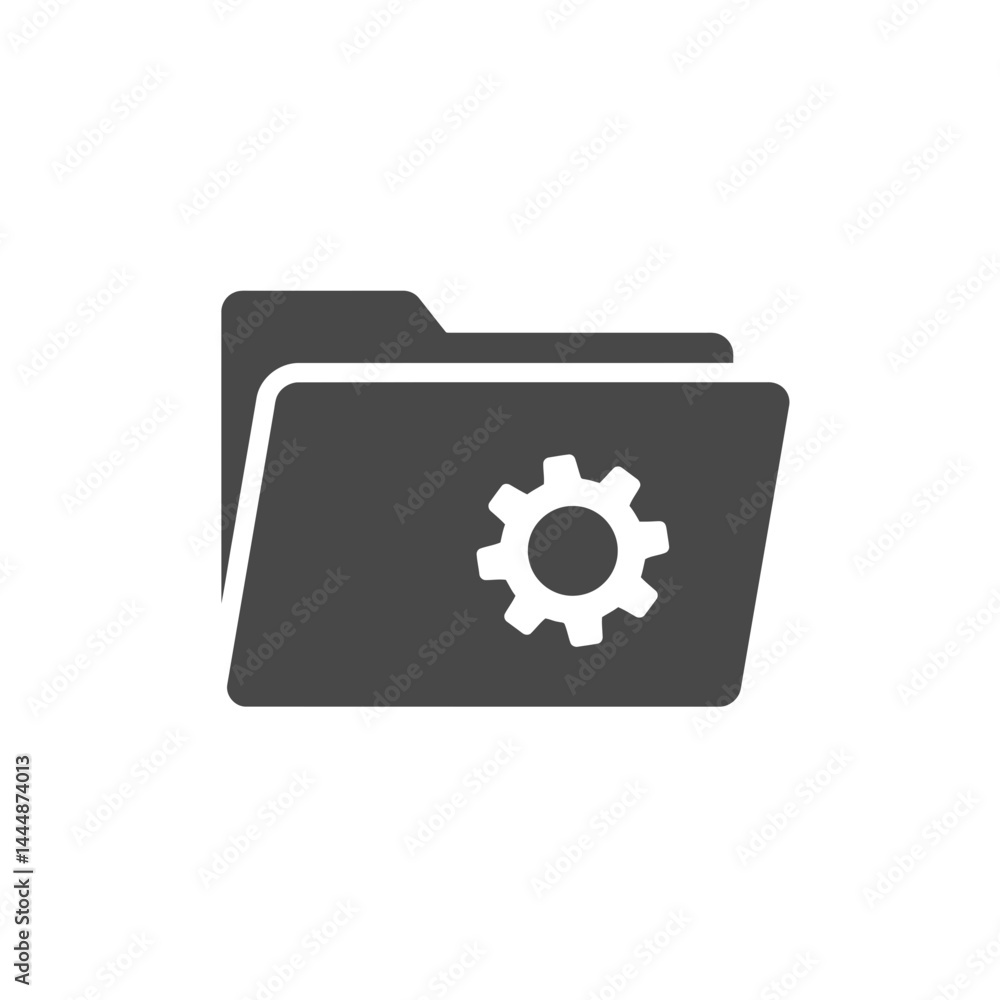 Poster digital folder: a simple yet elegant visual representation of digital information management, featur