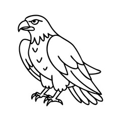hawk icon, hawk vector illustration-simple illustration of hawk, perfect for hawk logos and icons